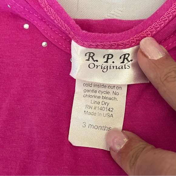 Baby Girl 2 piece matching set heart pattern 3month - Picture 4 of 5